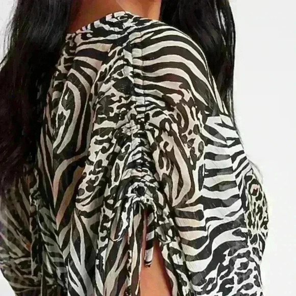 NWT. Express. MAXI DRESS Animal Print. SIZE SMALL - Picture 3 of 13